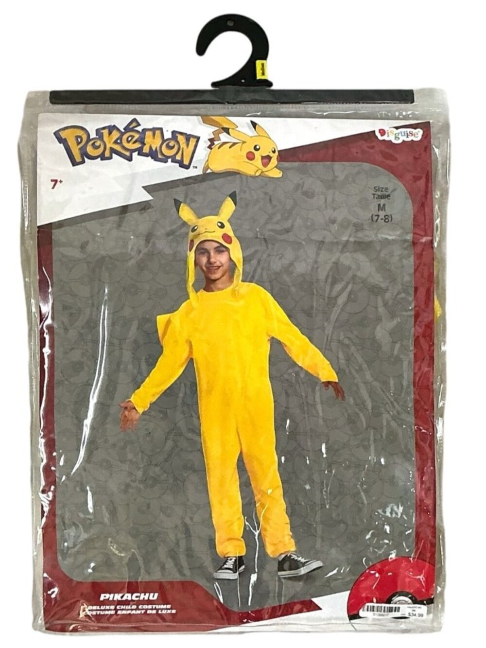 Pokémon Costume Jumpsuit with Headpiece/Hat Kids Medium 7-8 - Picture 10 of 16